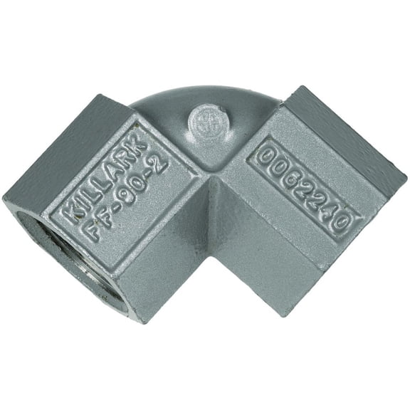 Killark FF-90-3, 1"", Aluminum, 90D, Female, Rigid Conduit Elbow, 1pc