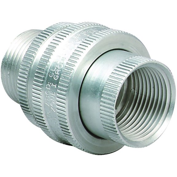 Killark GUM-4, 1-1/4"", Aluminum, Male/Female, Rigid Conduit Union, 1pc