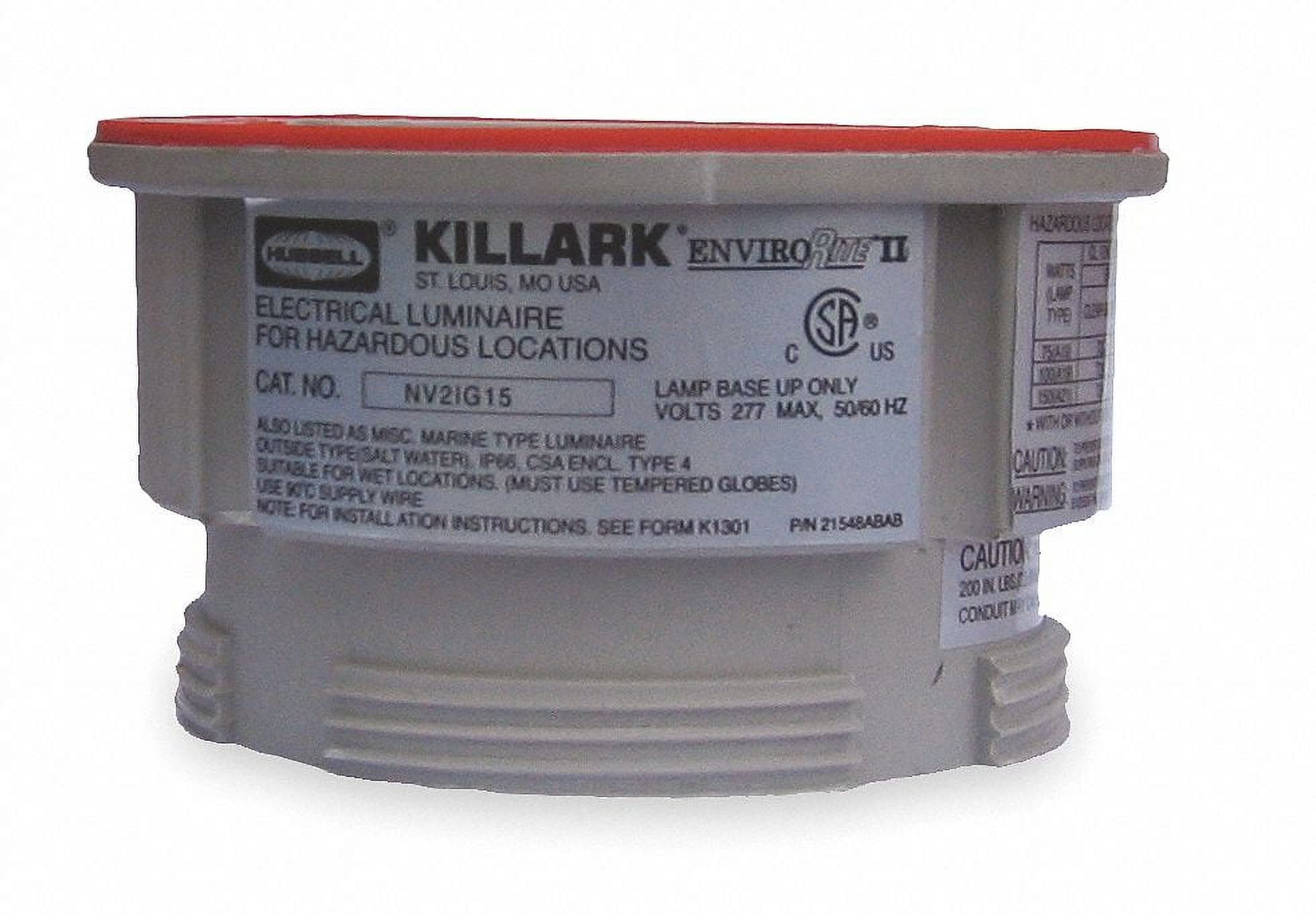 Epoxy Coated Gray Compact Fluorescent Hazardous Location Light, 5" Circular