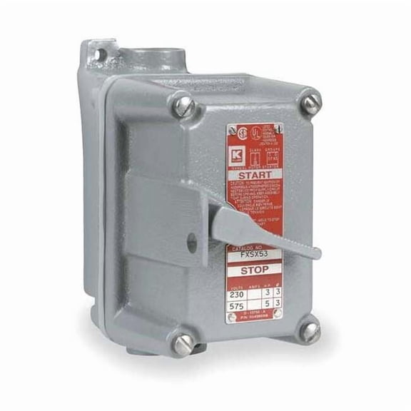 Hubbell Killark Control Station,3/4 In,1 Gang FXSX53