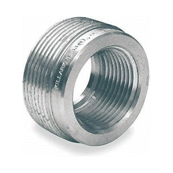 IMC Reducing Bushing, 1 in x 1/2 in, Threaded, Steel, Zinc Plated, Gray RE31S