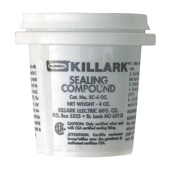 Hubbell Killark Sealant,Plastic Pail,Container Size 4oz SC-4OZ