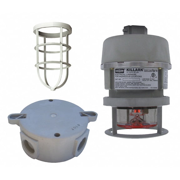 Killark SignalLght,LED,1W,4 1/2"W,6 11/32"H,Ceil  NVSLCFG26RXG