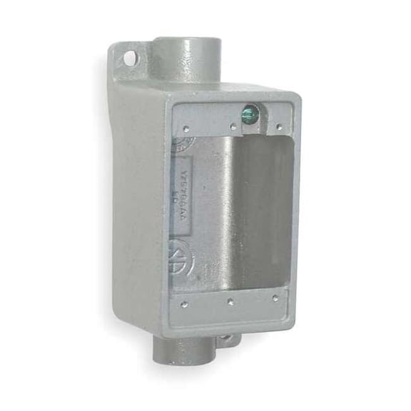 Hubbell Killark Weatherproof Box,1Gang,28 cu. in FDC-2M