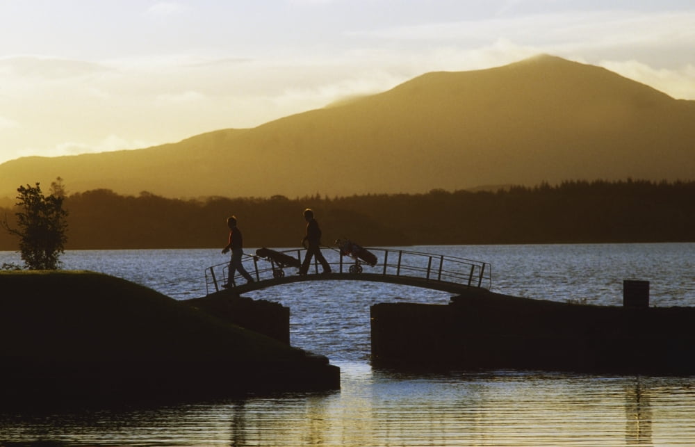 Killarney Golf Club Lough Leane Co Kerry Ireland Canvas Art - The Irish Image Collection Design Pics (19 x 12)