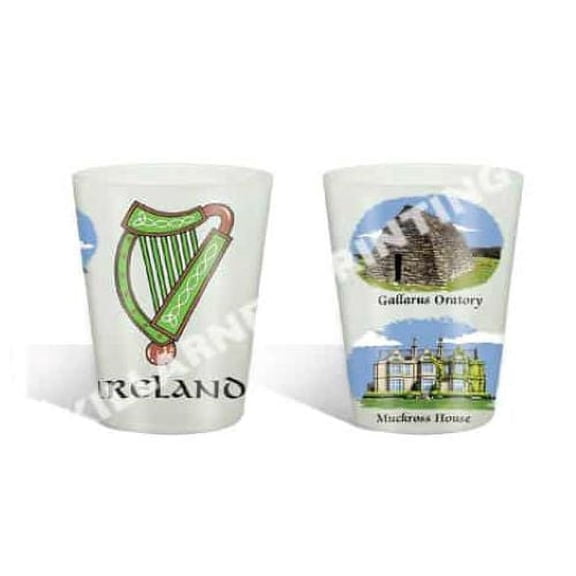 Killarney Historic Ireland Frosted Shot Glass Kitchenware Party Drinks Bar Birthday Present Housewarming Gift