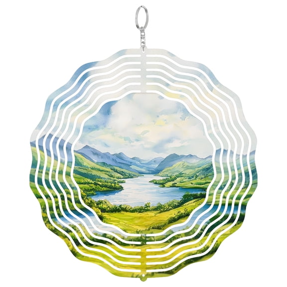 Killarney Ireland 3D Wind Spinner Laser Cut Metal Hanging Ornament Patio Decor Kerry National Park Gift