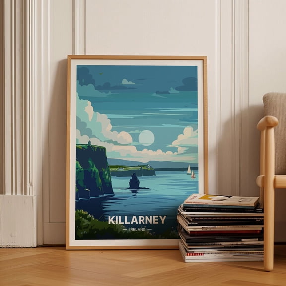 Killarney Ireland County Kerry Landscape Art Unframed Paper Print