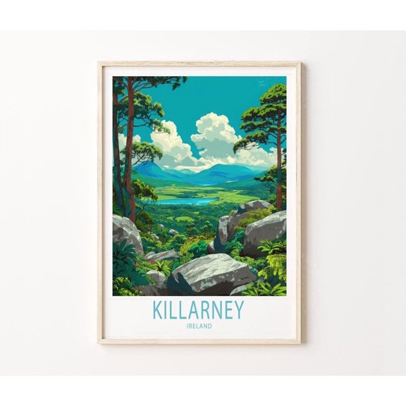 Killarney Ireland Travel Wall Decor Home Decor Unframed Paper Print