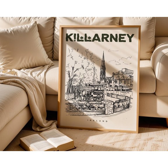 Killarney Print, Killarney Poster, Ireland Wall Art Print, Killarney Lover Gift, Killarney Travel Art , Poster Print Only