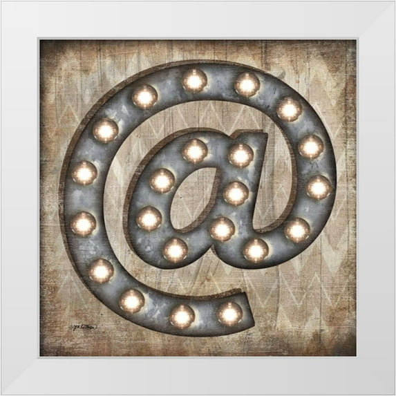 Killeen, Jen 15x15 White Modern Wood Framed Museum Art Print Titled - Marquee Symbols II