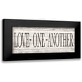 thumbnail image 1 of Killeen, Jen 18x10 Black Modern Framed Museum Art Print Titled - Love One Another Wood Sign, 1 of 5