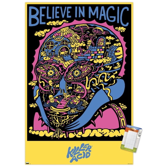 Killer Acid - Believe in Magic Wall Poster, 22.375" x 34"