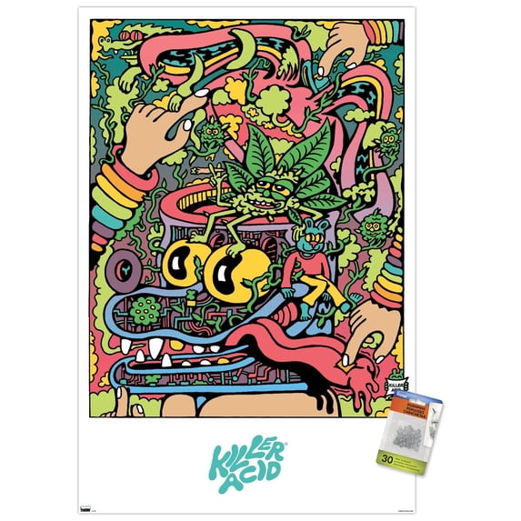 Killer Acid - Psychonaut Wall Poster with Pushpins, 22.375" x 34"