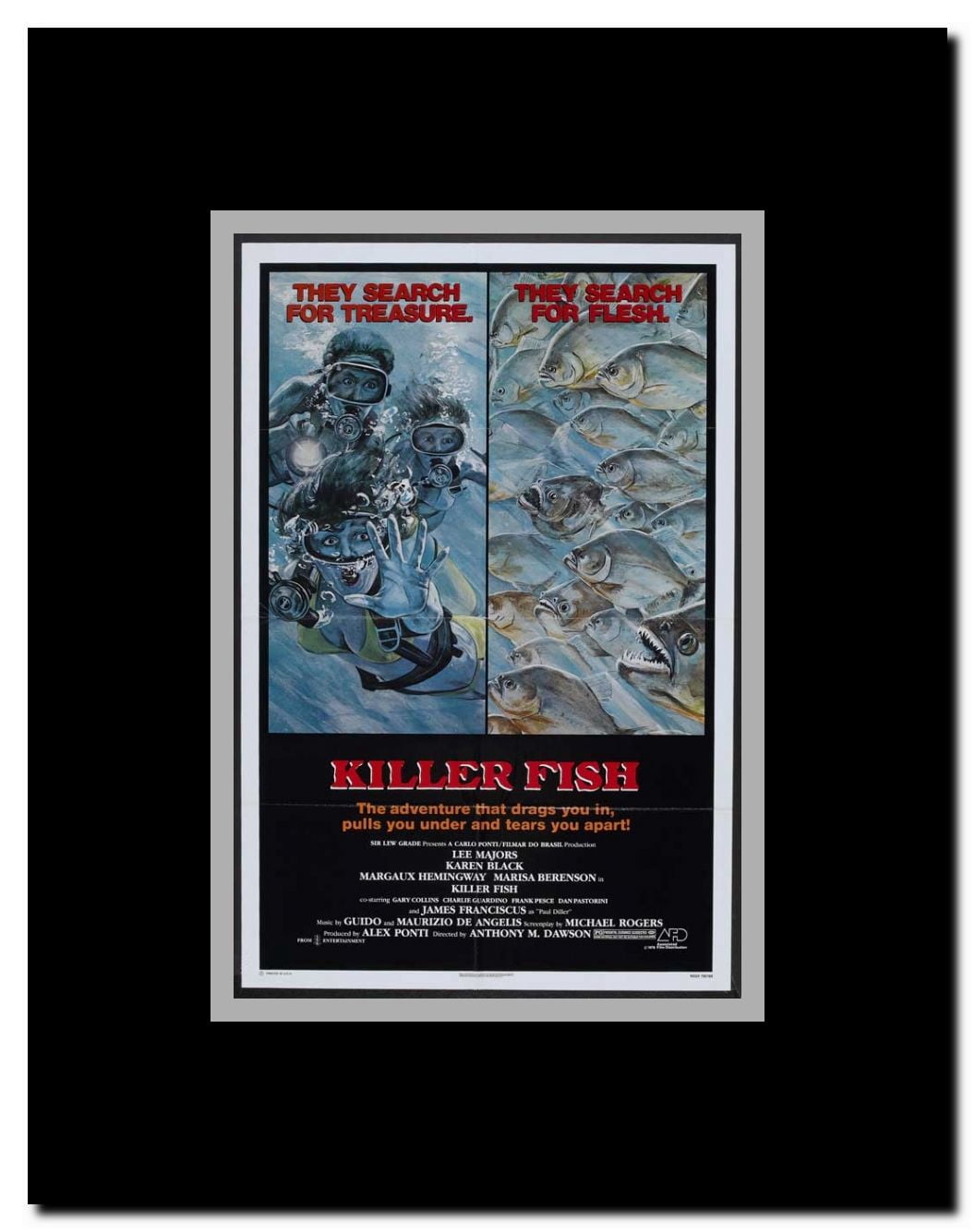 Killer Fish Framed Movie Poster
