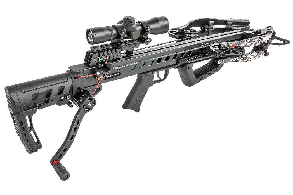 Killer Instinct Fatal-x 405 FPS Compound Crossbow with Scope & Crank (Black)
