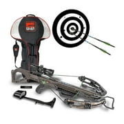 Killer Instinct Lethal 405 FPS Rifle Crossbow with Hunting Broadheads and Crossbow Case (Multicolor)