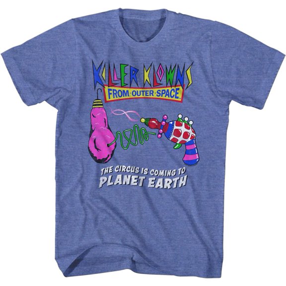 Killer Klowns Circus Is Coming Royal Heather T-Shirt