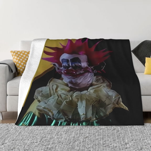 Killer-Klowns-From-Outer-Space-Clown Blanket - Ultra Soft Micro Fleece Throw Blankets, Comfy Throw Blanket For Couch, Gift For Adults, Kids And Teens, Bed, Sofa, Chair, Camping And Travel 60"X50"