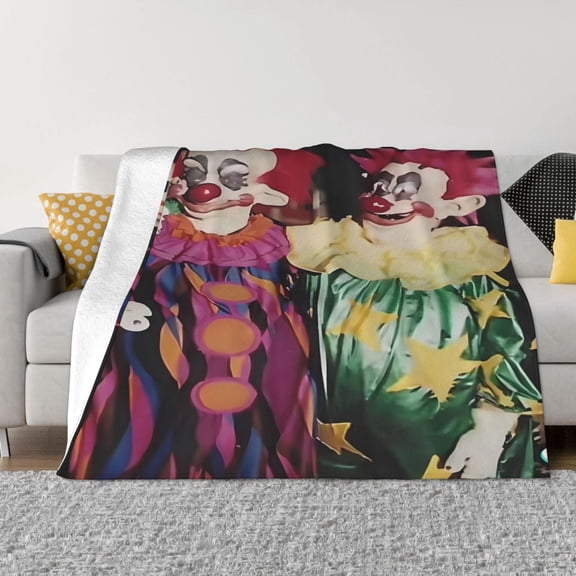 Killer-Klowns-From-Outer-Space-Clown Blanket - Ultra Soft Micro Fleece Throw Blankets, Comfy Throw Blanket For Couch, Gift For Adults, Kids And Teens, Bed, Sofa, Chair, Camping And Travel 80"X60"