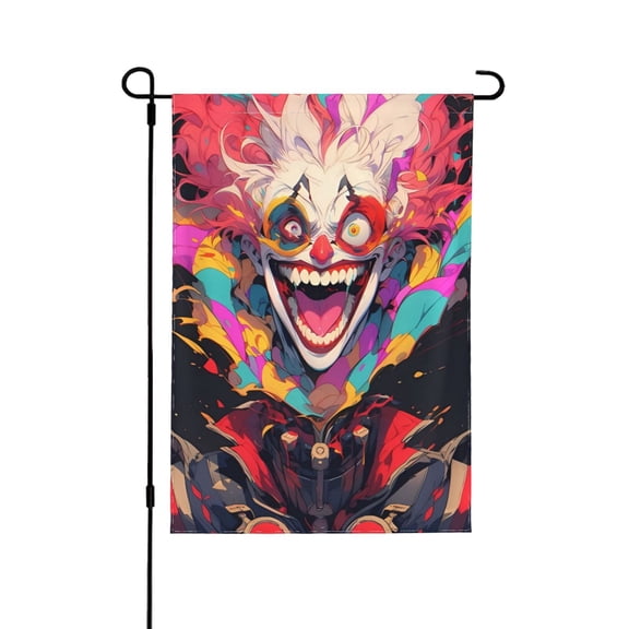 Killer-Klowns-From-Outer-Space-Clown Garden Flags, Double Sided Decorative Yard Flag For Outside Yard Lawn Outdoor Home Decoration 28"X40"
