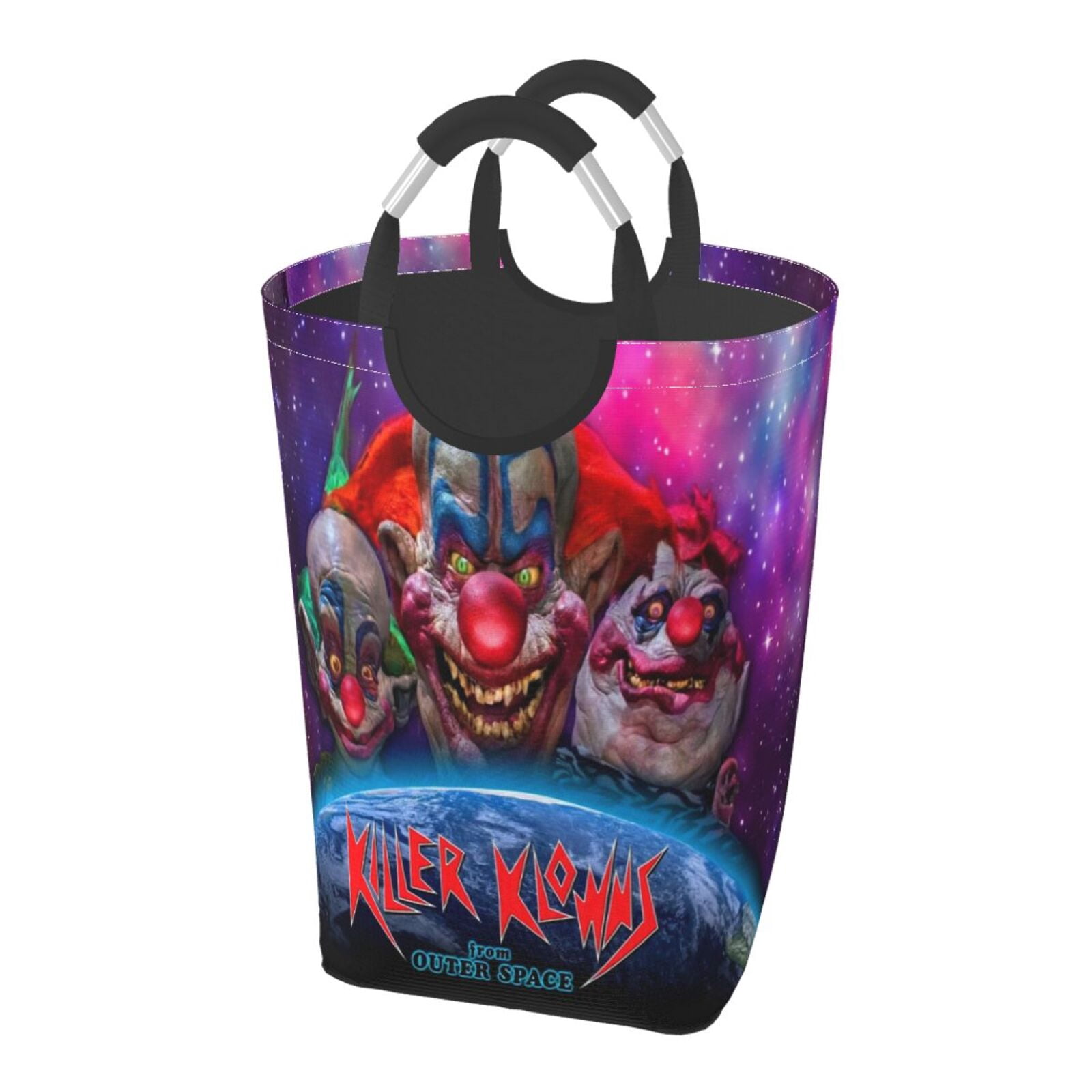 Creepy Clown Quilted Laundry Basket NCU0TH3238