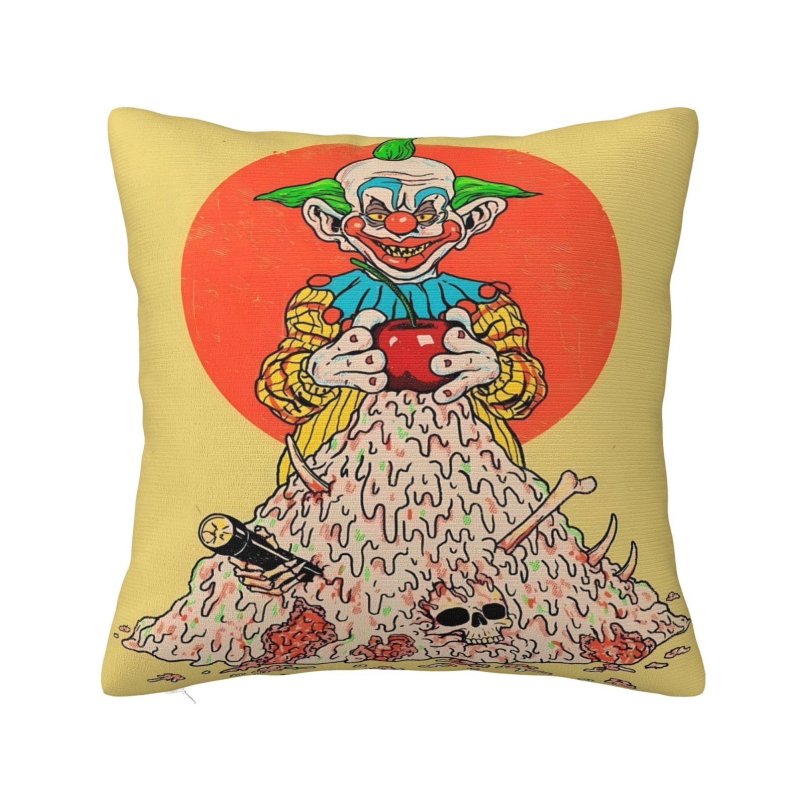 YETTASBIN Old School Tattoo Style Throw Pillow Cover - 18x18 Inch, Cotton Blend, Hidden Zipper, For Sofa, Bed, Couch Decor - View #3