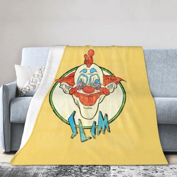 Killer Klowns From Outer Space Clown Throw Blanket, All Season Decorative Soft Cozy Fleece Blankets, Room Decor For Bed Chair Car Sofa Couch Bedroom