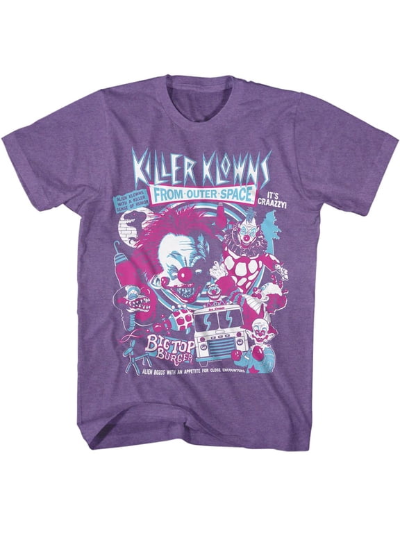 Killer Klowns From Outer Space Crazy Bunch Purple Heather T-Shirt