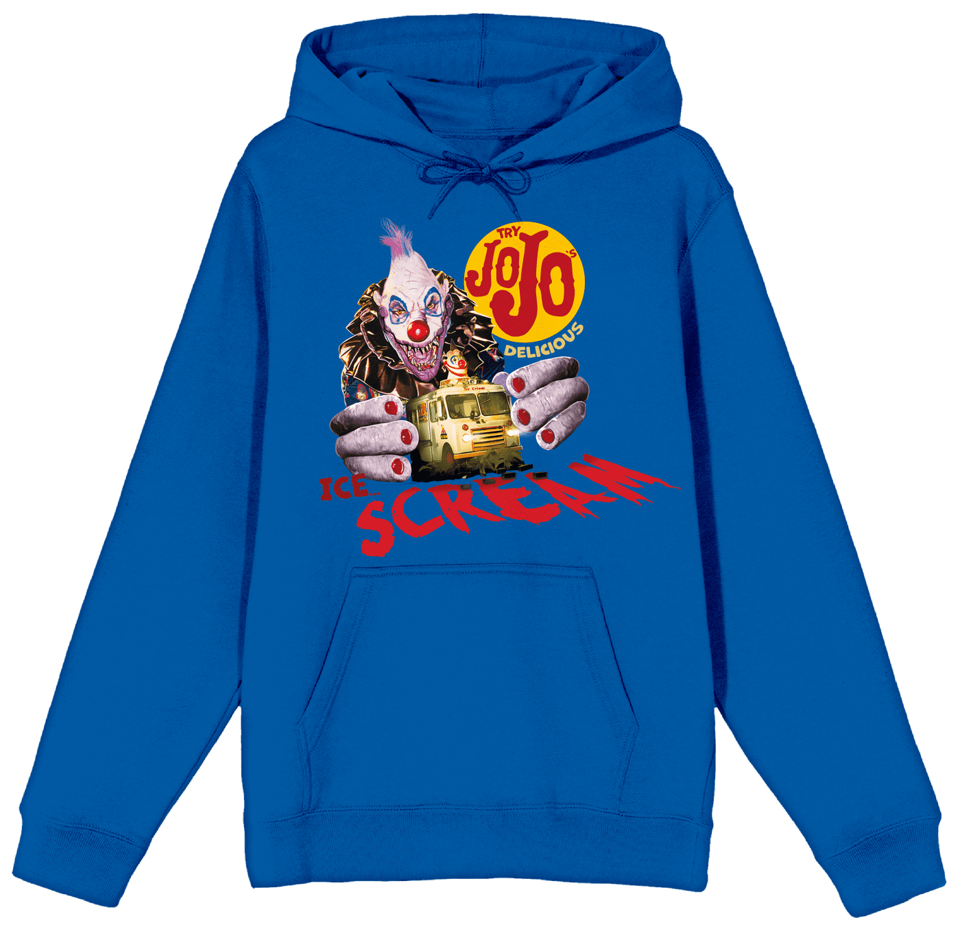 Killer Klowns From Outer Space Jojo Delicious Ice Cream Long Sleeve Royal Blue Adult Hooded