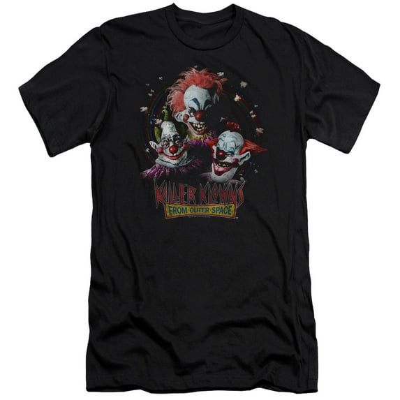 Killer Klowns From Outer Space Killer Klowns Premium Adult Slim Fit 30/1 T-Shirt Black