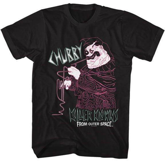 Killer Klowns In Outer Space Chubby Black Adult T-Shirt 2Xlt