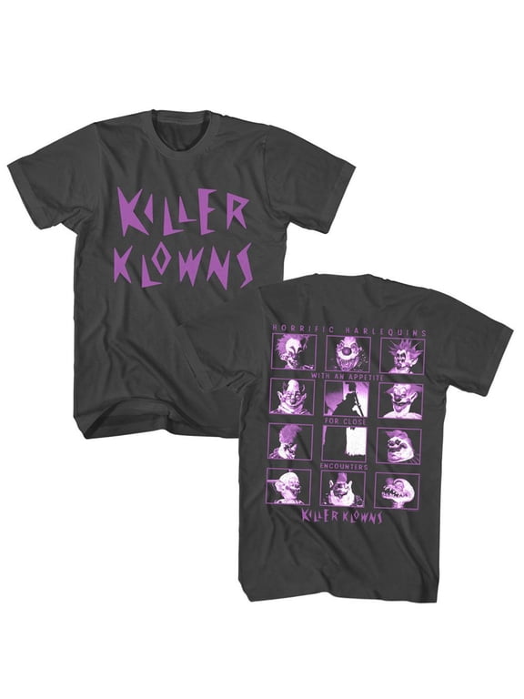 Killer Klowns In Outer Space Horrific Harlequins Smoke Adult T-Shirt M ***F&B***