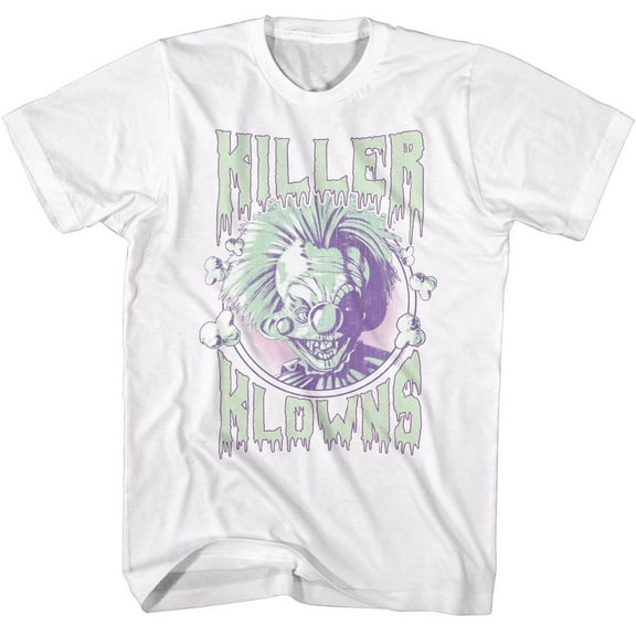 Killer Klowns In Outer Space Pastel Popcorn White Adult T-Shirt M