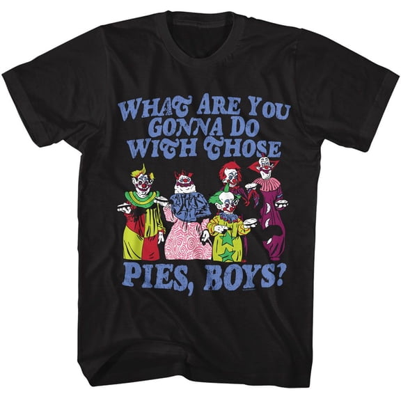 Killer Klowns In Outer Space Pies Black Adult T-Shirt Xl