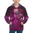 thumbnail image 1 of Killer Klowns From Outer Space Clown Hoodie, Casual Unisex Youth Hoodie, Fashion Novelty Long Sleeve Pullover Sweatshirt Hooded For Kid, Teens And Adults, 1 of 9