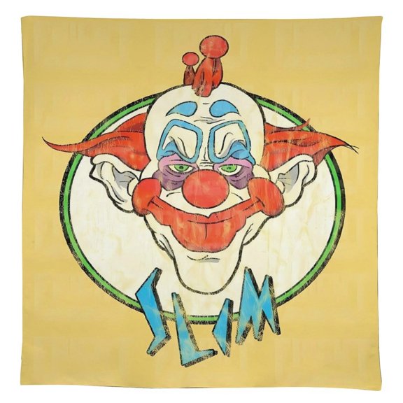 Killer Klowns from Outer Space Clown Tablecloth, Washable Reusable Rectangular Tablecloth Table Cover for Birthday Celebrations And Events, Birthday Party Decorations 55"x55"