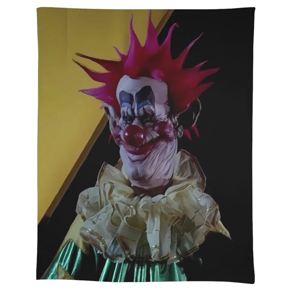 Killer Klowns from Outer Space Clown Tablecloth, Washable Reusable Rectangular Tablecloth Table Cover for Birthday Celebrations And Events, Birthday Party Decorations 55"x75"