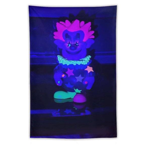 Killer Klowns from Outer Space Clown Tapestry Wall Hanging, Wall Tapestry for Bedroom Aesthetic, Living Room Decor for Adults, Teens and Kids 40"x60"