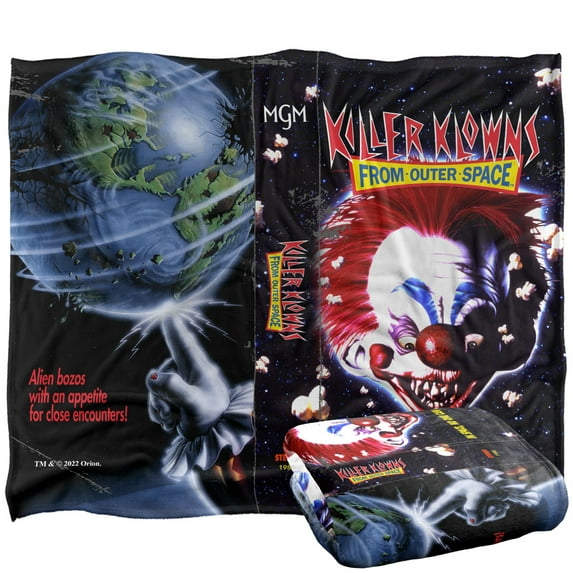 Killer Klowns from Outer Space - Clown Blanket, 50'x60' VHS Silky Touch Super Soft Throw Blanket