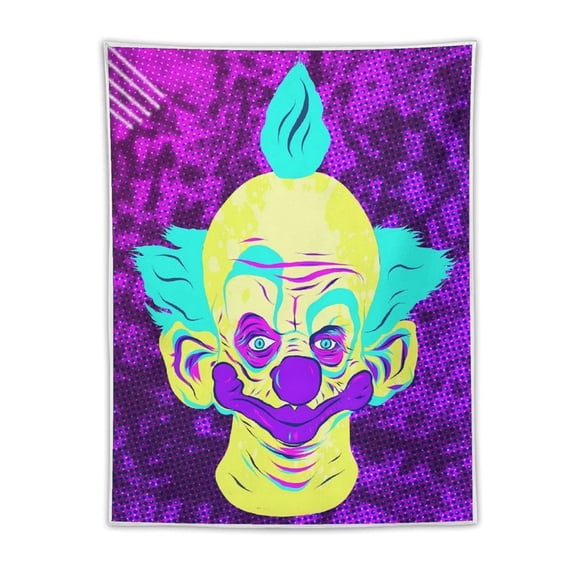 Killer Klowns from Outer Space Clown Tapestry Wall Hanging, Elegant Wall Hanging Tapestries Wall Art for Bedroom Decor, Outdoor, Parties 30"x40"