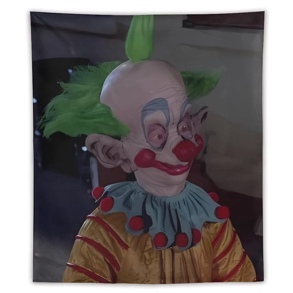 Killer Klowns from Outer Space Clown Tapestry Wall Hanging, Elegant Wall Hanging Tapestries Wall Art for Bedroom Decor, Outdoor, Parties 50"x60"