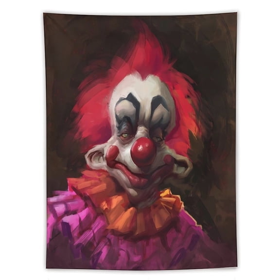 Killer Klowns from Outer Space Clown Tapestry Wall Hanging, Elegant Wall Hanging Tapestries Wall Art for Bedroom Decor, Outdoor, Parties 60"x80"