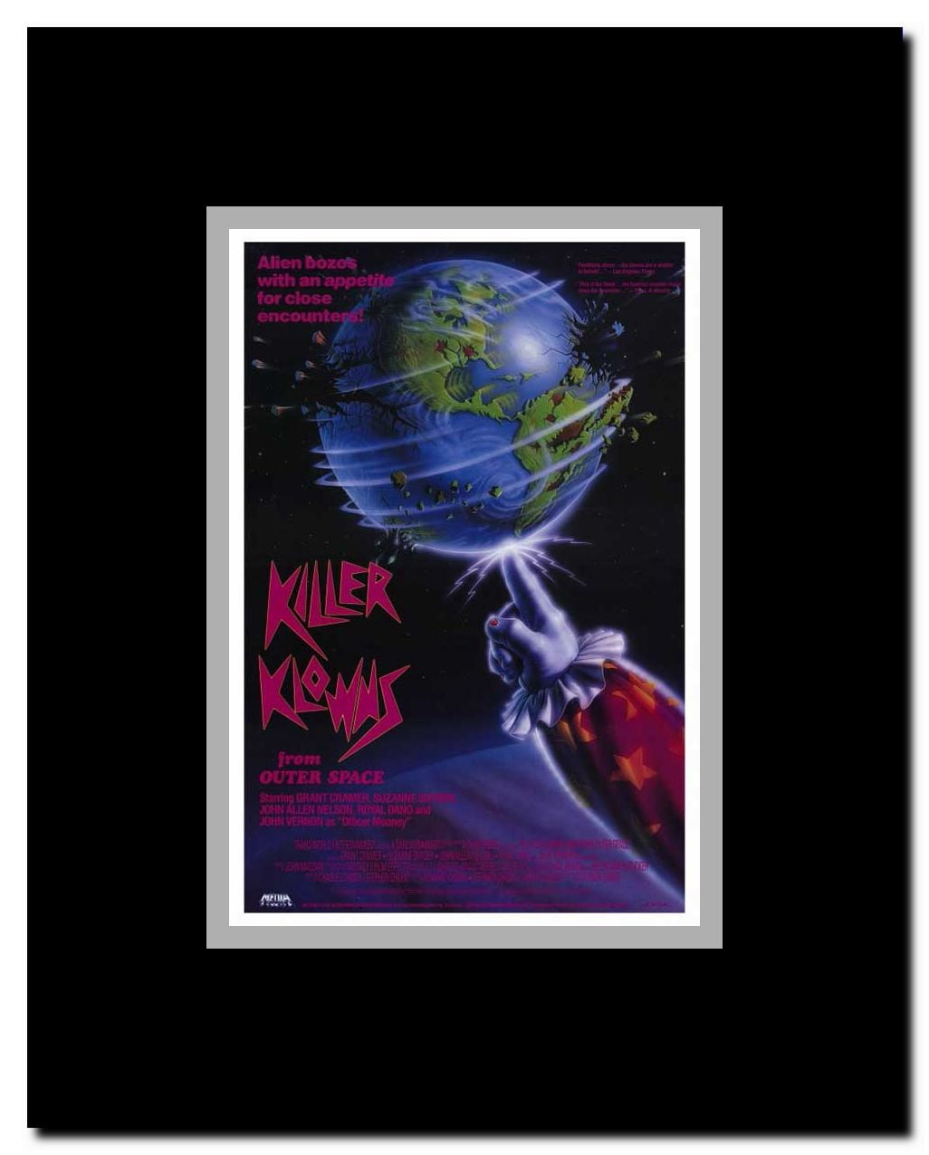 Killer Klowns from Outer Space Framed Movie Poster