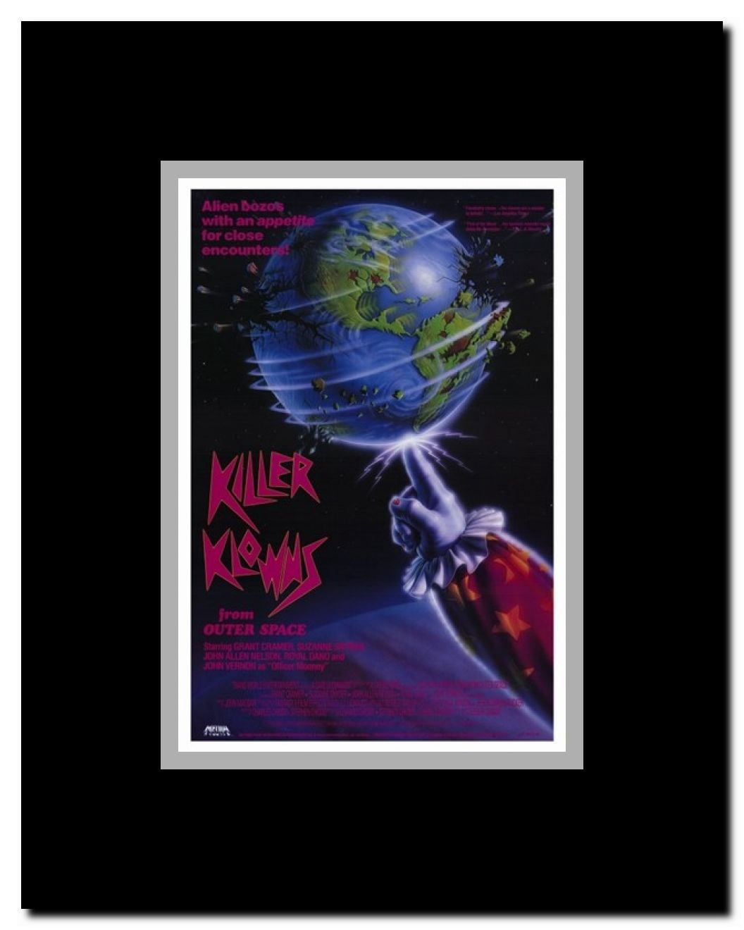 Killer Klowns from Outer Space Framed Movie Poster