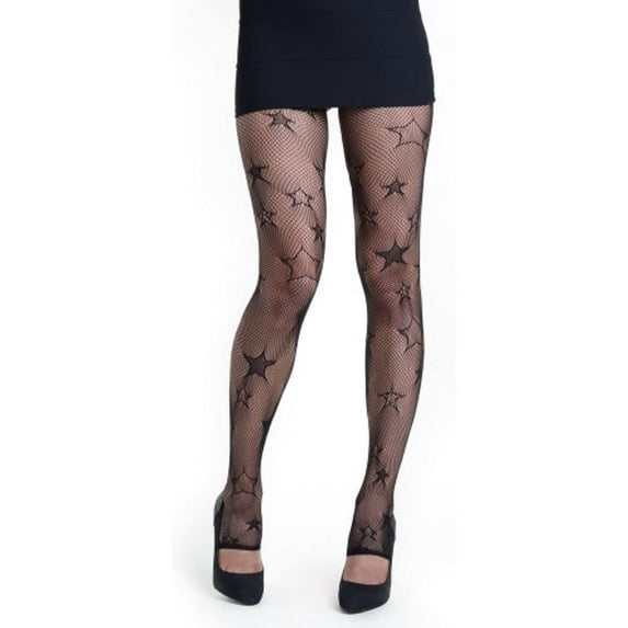 Killer Legs by Yelete Star Spangle Footless Stirrup Fishnet Tights 828DY782