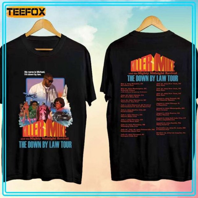 Killer Mike Down By Law Tour 2024 Unisex TShirt