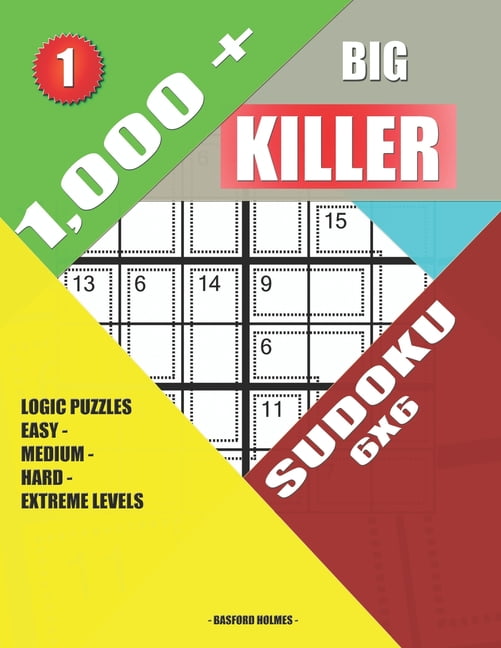 Killer Sudoku 1,000 + Big killer sudoku 6x6 Logic puzzles easy