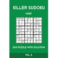 thumbnail image 1 of Killer Sudoku Hard 200 Puzzle With Solution Vol 2: Advanced Puzzle Book,9x9, 2 puzzles per page (Paperback), 1 of 1