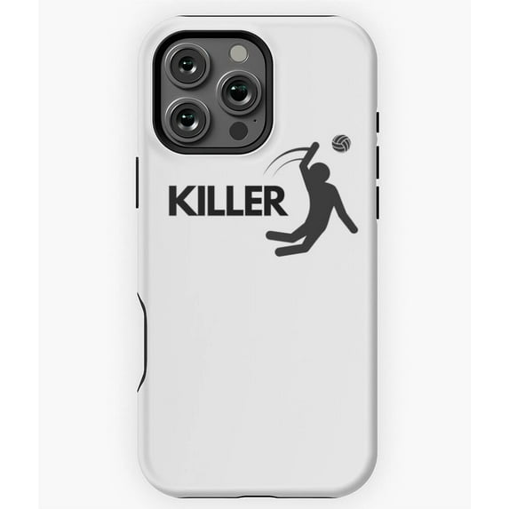 Killer Volleyball Girls Sports Design Phone Case for iPhone 16 15 14 13 12 11 Pro Max